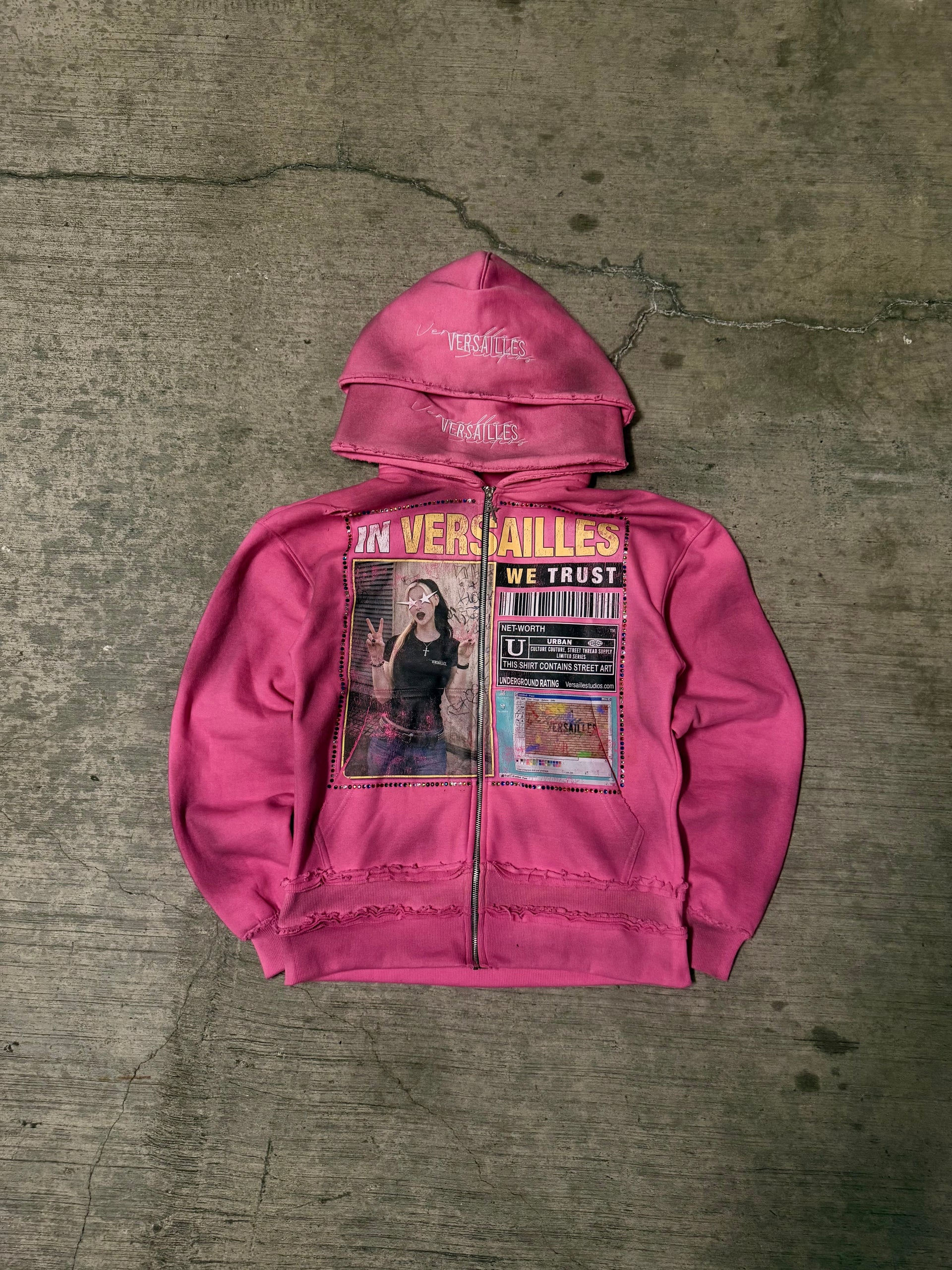 Pink “INVWT” Zip Up