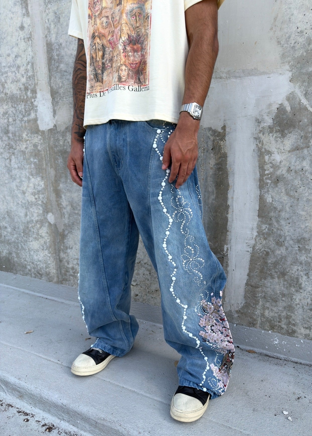 Last Supper Blossom Denim Blue