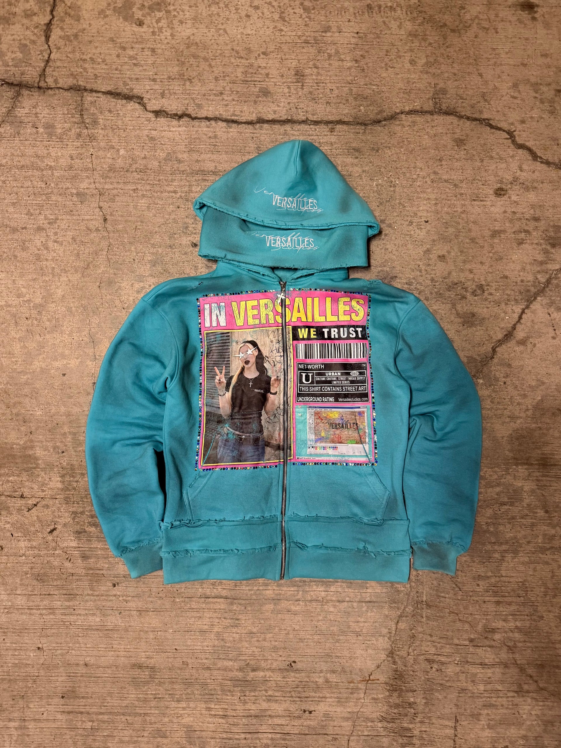 Baby Blue “INVWT” Zip Up